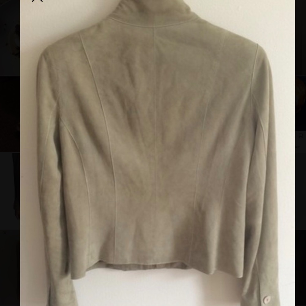 Chanel Olive Green Suede Jacket - Picture 3 of 13